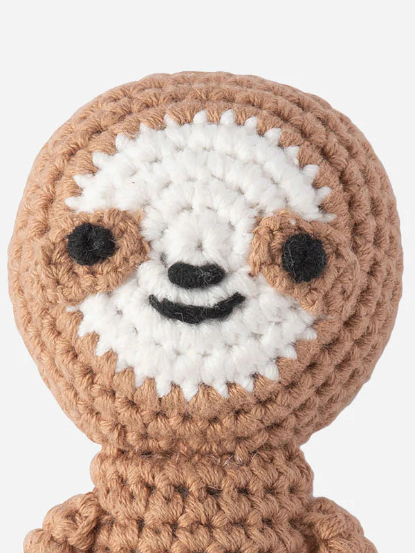 Weegoamigo Crochet Rattle - Sleepy Sloth